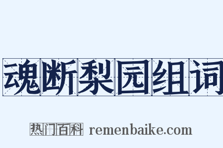 魂断梨园组词是什么意思的图片